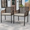EAGLE PEAK Sienna Bay Outdoor Patio Dining Chair with Cushions (Set of 2) - 2 of 4