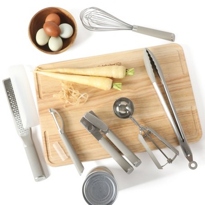 Calphalon Edge 6 Piece Stainless Steel Kitchen Tool & Gadget Set- Taupe — фото 2