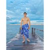 HAPPY BAY Men's Pareo Wraps Beach Bath Swim Sarong One Size Admiral Floral - 3 of 4