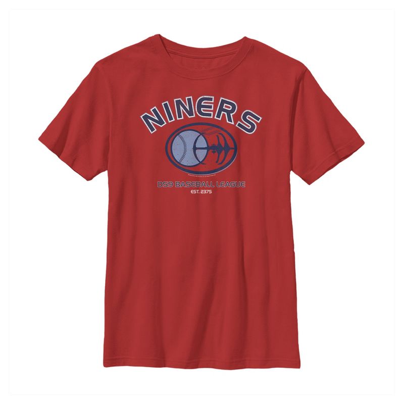 Boy's Star Trek: Deep Space Nine Niners DS9 Baseball League T-Shirt, 1 of 4