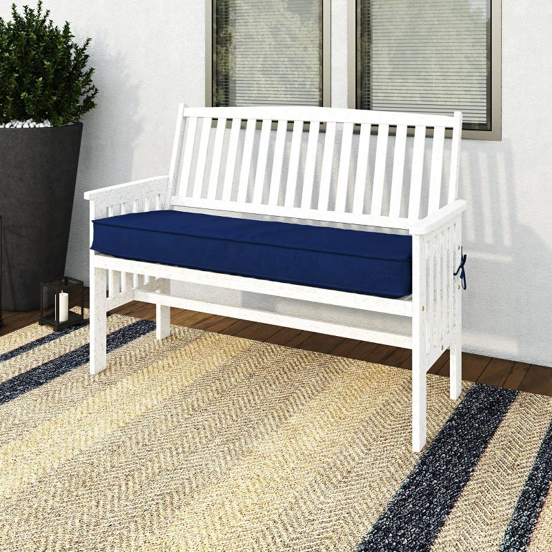 Outdoor Bench - Whitewash - CorLiving, 1 of 10