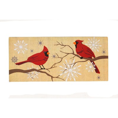 Evergreen Feathers and Snow Sassafras Switch Mat