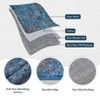 Ombre Vintage Area Rug Distressed Washable Living Room Bedroom Rug Indoor Carpet Ultra-Thin Soft Rug for Office Dining Room Non-Slip - 3 of 4