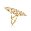 Ross-Simons 0.85 ct. t.w. Diamond Cluster Ring in 14kt Yellow Gold - 3 of 4