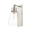 Wentworth Glass Wall Sconce - Modern Design, Dimmable, 1 Bulb, 60W, 7.5" x 16" - 2 of 4