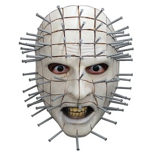 Mens Hellraiser III Pinhead Costume Mask - 13 in. - White - 1 of 1
