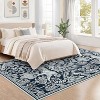 Modern Tiger Print Area Rug - Washable Low Pile Non-Slip Carpet for Living Room, Bedroom & Office - 4 of 4