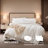 SEVOBAL Quilts Solid Color Oversized Duvet Cover Set Duvet Insert Quilted Comforters All Season Duvet Down Alternative Bedding, White, 104"*90"*1" - 3 of 4