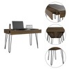 NicBex Home Office Desk 47.3" L Modern Writing Desk with 2 Large Drawers, Hairpin Legs and Wooden Desktop for Office, Study, Living Room - 2 of 4