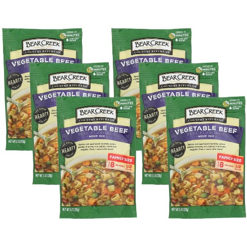 Bear Creek Vegetable Beef Soup Mix - Case Of 6/8.1 Oz : Target