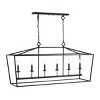 Prener 6 Light 49" Pendant - PND4088 - Oil Rub Bronze - Safavieh - 2 of 4