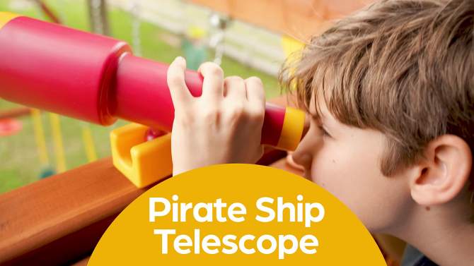 Jungle Gym Kingdom Kids Playground Telescope - Pirate Ship Playhouse Accessories, 2 of 8, play video