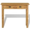 vidaXL Console Table Natural Teak Solid Teak 35.4 x 11.8 x 31.5 in - 3 of 4