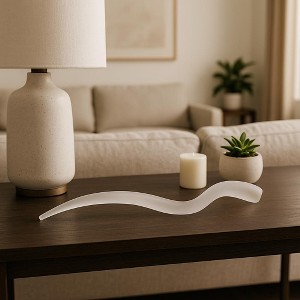 Decorative Marble Cube Statues with Inlay Design for Home Decor - Modern Ornaments for Bathroom, Office, and Living Room Decor - 1 of 4