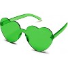 4E's Novelty Green Cowboy Hat with Feathers & Heart-Shaped Sunglasses - Perfect Cowboy Outfit Accessory, Cowboy Hat for Party Costume Dress Up - 3 of 4