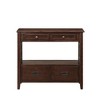 Okak Sideboard Cabinet, Bufft Cabinet with 4 Drawers and 1 Open Shelf, Storage Cabinet for Living Room, Dining Room, Kitchen, Espresso - 3 of 4