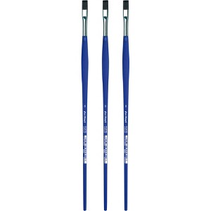da Vinci FORTE-Acrylics Student Brush, Synthetic, Acrylic & Oil, Flat, Series 8640, Size 8, Pack of 3 - 1 of 3