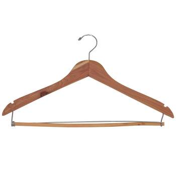 Household Essentials 4pk Cedar Fresh Coat Hangers Natural