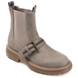 Journee Collection Womens Rilie Round Toe Block Heel Ankle Booties - 1 of 4