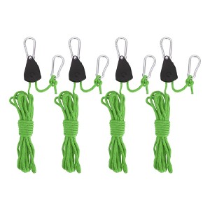 Unique Bargains Adjustable Tent Rope Hanger 1/8" 12.8ft Long 4 Pcs - 1 of 4