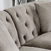 Amelie Button Tufted Curved Sectional Warm Gray - HOMES: Inside + Out - image 3 of 4