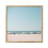 Deny Designs 20" x 20" Hello Twiggs Beach Huts Framed Wall Art Blue/Brown : Modern MDF Ocean Photography with Wood Composite Frame - 4 of 4