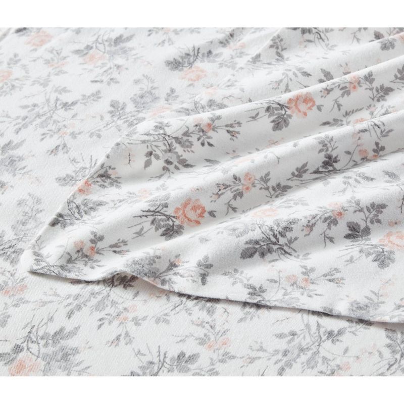Printed Pattern Flannel Sheet Set - Laura Ashley, 4 of 17
