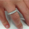 Pompeii3 1 1/6ct Diamond Vintage Heirloom Wedding Ring 14K White Gold - 4 of 4