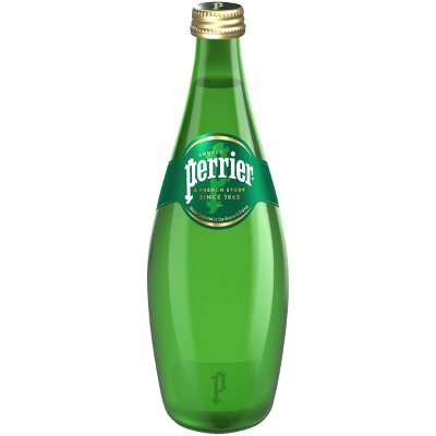Perrier Carbonated Mineral Water - 25.3 fl oz Glass Bottle