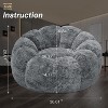 Hooseng Bean Bag Chairs Large Bean Bag Couch for Adults Stuffed Sofa Chair Comfy Giant Bean Bag Chair with Spacious Design for Reading - 4 of 4
