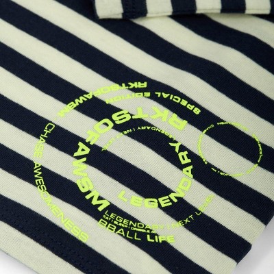 Rockets of Awesome Stripe Textured Stamp Tee for Boys — фото 2