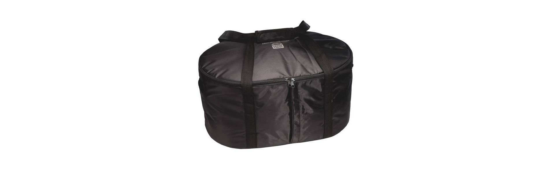 Hamilton Beach Slow Cooker Travel Case 33002: Insulated Carrying Bag for Crock Pot & Commercial Warmer, Black