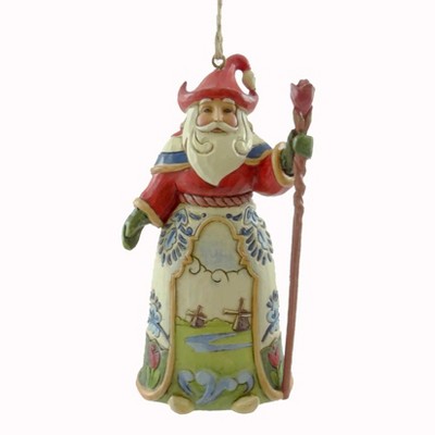 Jim Shore 4.75" Dutch Santa Hanging Ornament Heartwood Creek  -  Tree Ornaments