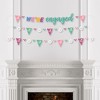 Big Dot of Happiness Just Engaged - Colorful - Engagement Party Letter Banner Decoration - 36 Banner Cutouts and We're Engaged Banner Letters - 3 of 4