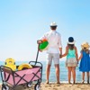BEAFUP Utility Foldable Wagon Cart with Strapping System, 225 Lbs Capacity - All-Terrain 360° Wheels,for Beach,Shopping,Camping,Family Outings - 4 of 4
