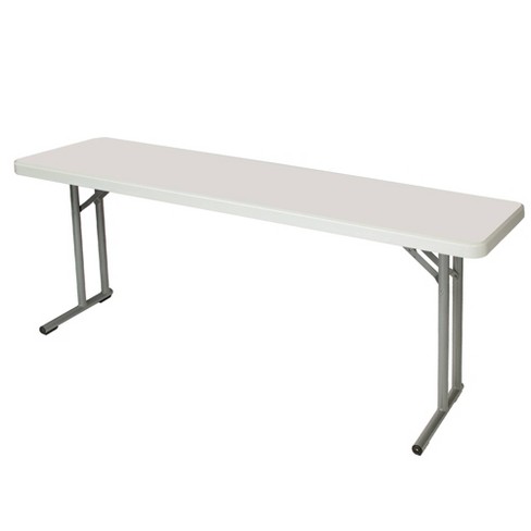 TABLE PLIABLE BLANCHE DIM. 122X61x74CM.