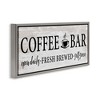 Stupell Industries Coffee Bar Cafe Rustic Sign, 25" x 11" - 3 of 4