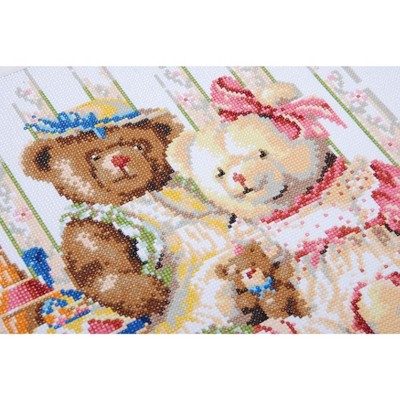 Vervaco Diamond Art Kit 22"X19.2"-Bear And Toys