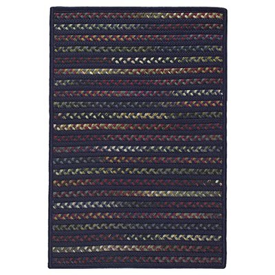Colonial Mills Navajo Braided Rug, Navy 4x6, Rectangle Shape