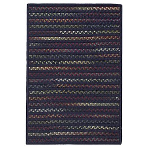 Colonial Mills Navajo Braided Rug, Navy 4x6, Rectangle Shape - 1 of 4