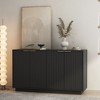 Okak Modern Fluted Storage Buffet Cabinet with 4 Doors & Adjustable Shelves,Decorative Sideboard Accent Cabinet for Dining Room,Kitchen - 2 of 4