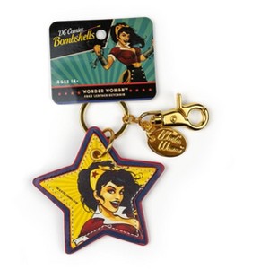 Crowded Coop, LLC DC Comics Bombshells Wonder Woman Faux Leather Keychain - 1 of 4