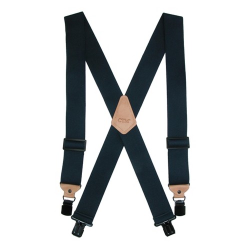 Ctm Men's Heavy Duty Clip-end Work Suspenders : Target