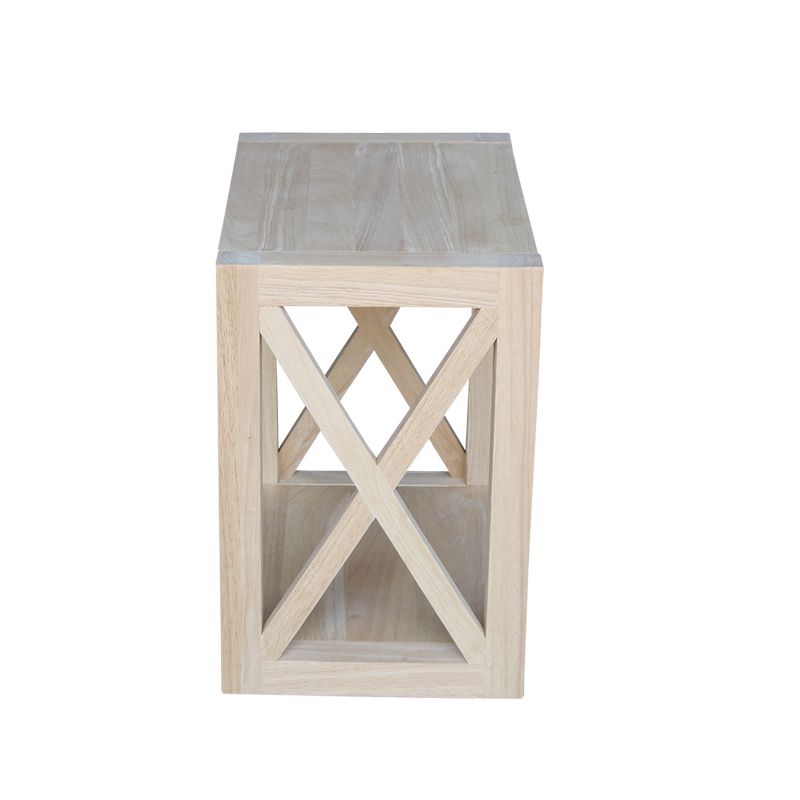 Hampton Solid Wood Narrow End Table Unfinished - International Concepts, 4 of 9