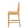 bali & pari Monaco  Counter Height Barstool: Mahogany Frame, No Assembly Required, Fixed Height - 4 of 4