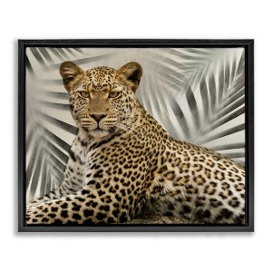 Stupell Industries Leopard with Palm Fronds, 31" x 25" - 1 of 4