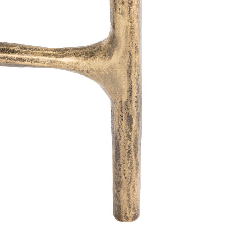 Jessa Forged Metal Square End Table - Brass - Safavieh., 5 of 8