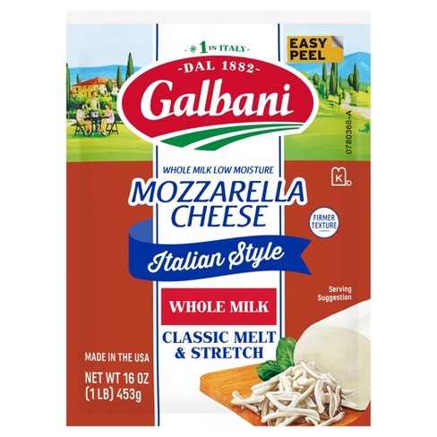 Galbani Italian Style - Mozzarella Target Cheese Whole 16oz : Milk