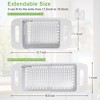 VECELO Expandable Over the Sink Colander Strainer Basket, Kitchen Strainer and Colander for Washing Vegetables and Fruits, Draining Cooked Pasta, Gray - 3 of 4