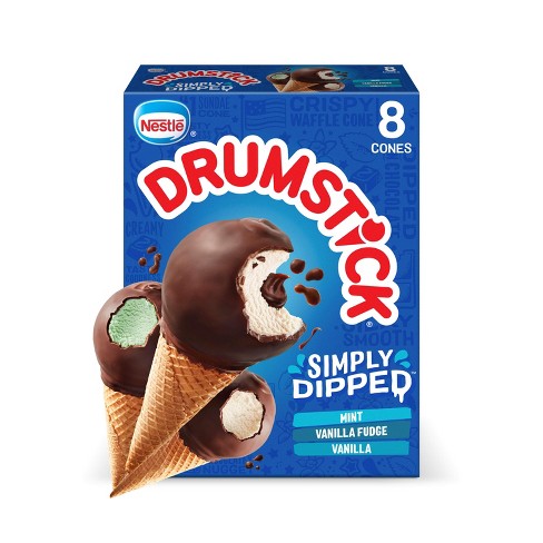 Nestle Simply Dipped Drumstick Frozen Dessert Cones- 8ct - image 1 of 4